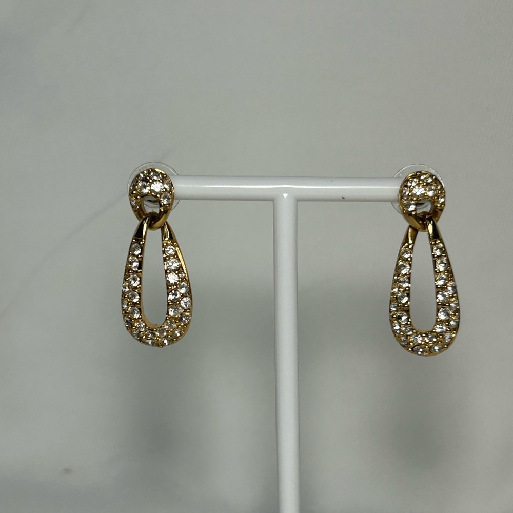 Vintage Swarovski Crystal Drop Earrings - image 2